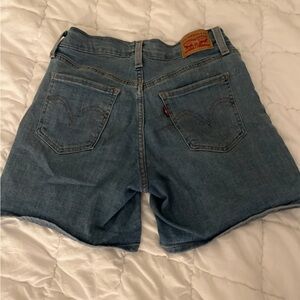 Levi's Women's Light Blue Mid Length Jean Shorts